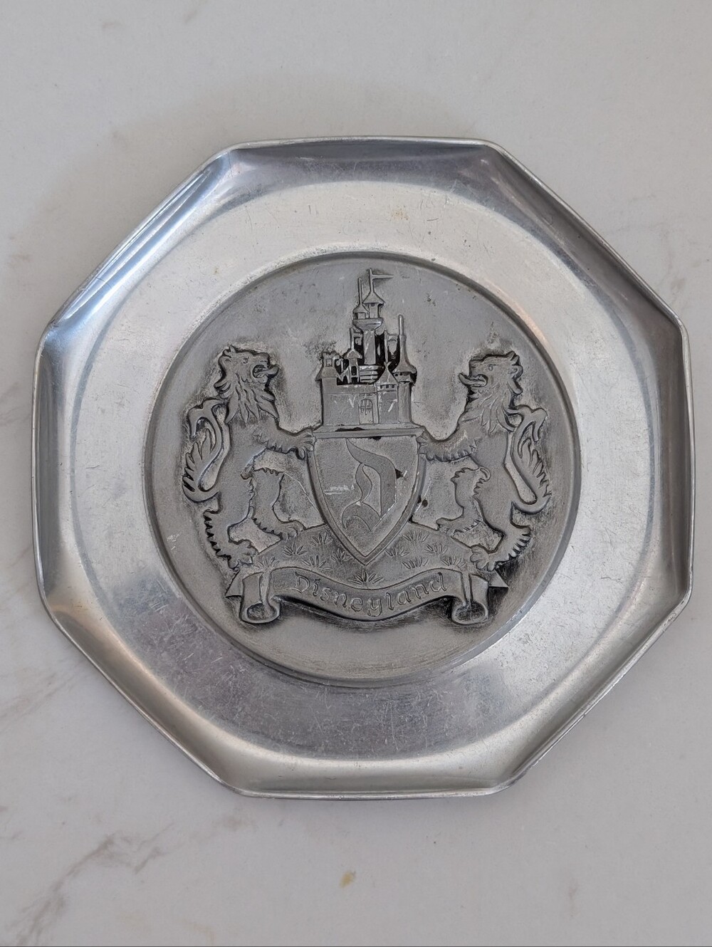 Vintage 1950s Walt Disney Productions Aluminum Ashtray Made in Switzerland